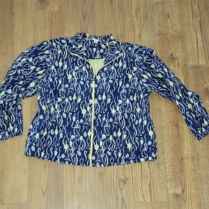 Blast Sport Fish Pattern Lightweight Jacket